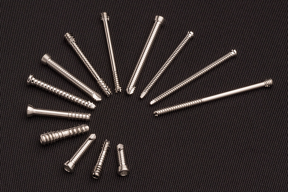 various surgical screws