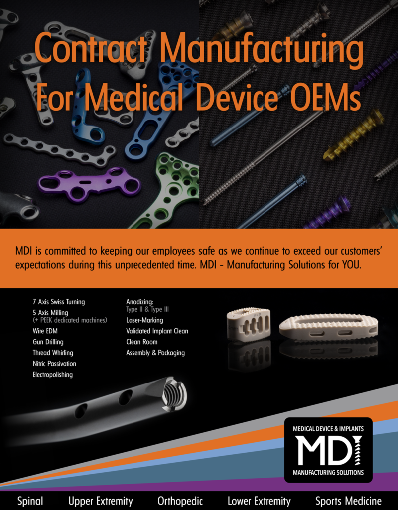 contract manufacturing for medical device OEMs ad flyer